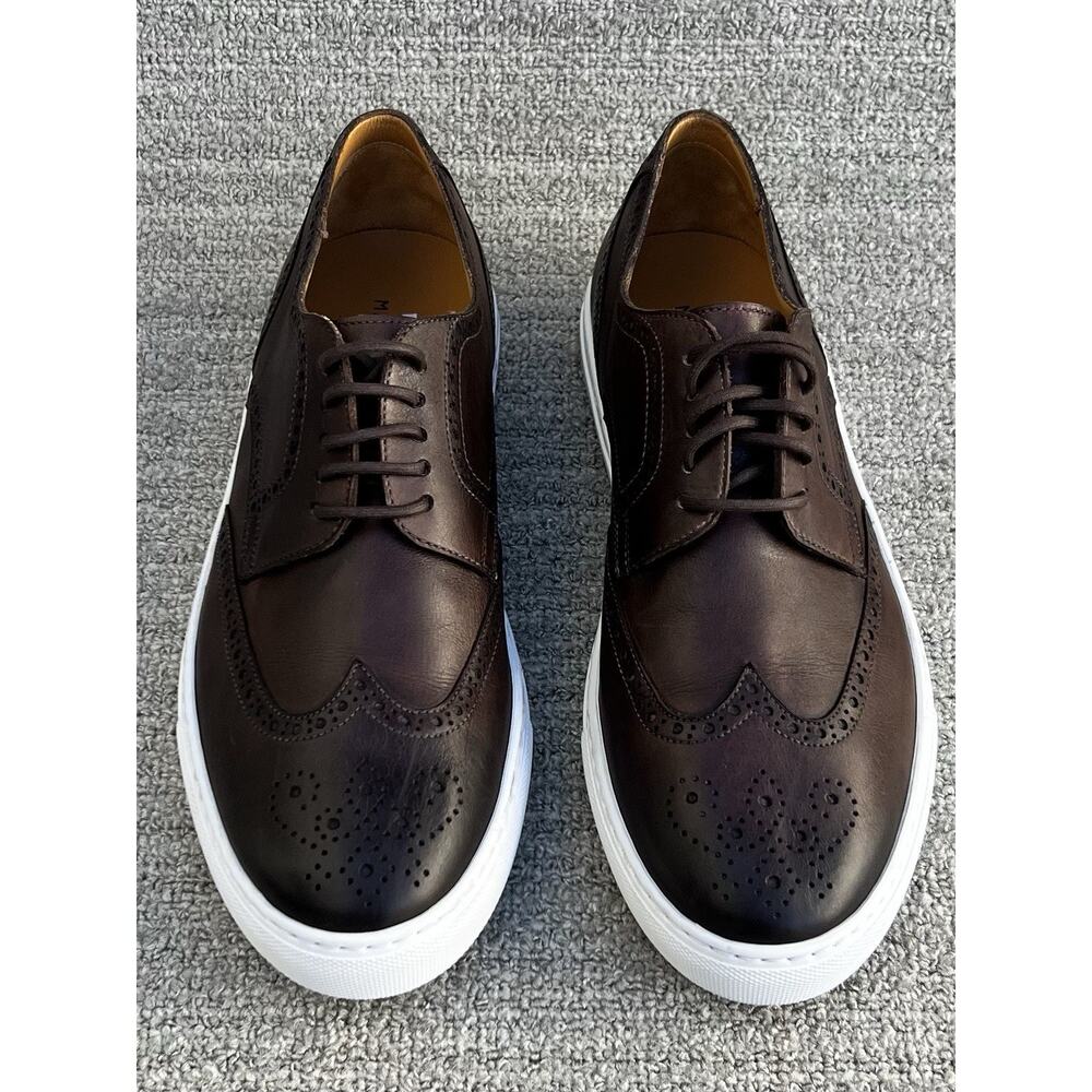 MAGNANNI Albert Wingtip Brown Leather Sneaker Men’s Size 10 US